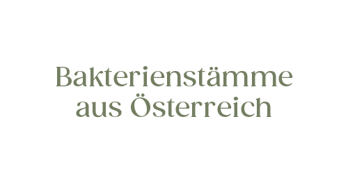 Bakterienstämme aus Österreich